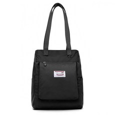 BAGnBAGs 여성용 데일리 노트북 숄더백 NB-07, 블랙