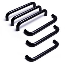 把手世界 14mm 基本款雙孔把手 黑色 P160, 6個