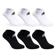 adidas 愛迪達 Golf 男士機能腳背logo基本款運動短襪, 白色 + 黑色