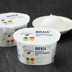 garofalo 버팔로 모짜렐라, 125g, 2개입, 1세트