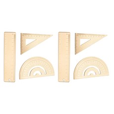 溫暖辦公室黃銅鍍金角度器尺 3種組, 單色, 2套