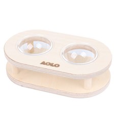 아올로 햄스터 나무 쌍식기 + 반구, 1개