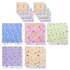 ManKku 動物朋友圖案5彩色紙 15cm 96入, 1組