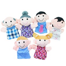 Gabe家族手指木偶家族套組KS2626, 6個