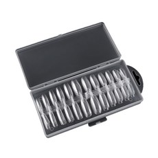 美甲全貼片 橢圓形 12種*42入組, 透明度, 1套