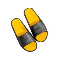 Karis 波浪條紋居家拖鞋浴室拖鞋 黃色, 1個