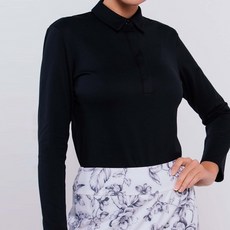 FOREY GOLF 女款核心珠地長袖Polo衫