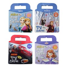 Disney 迪士尼 人物貼紙4件組, 隨機出貨