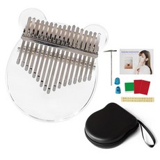 透明小熊卡林巴琴+組成品7件組, 單品