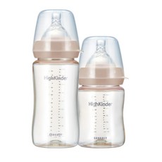 GANGBLY LIFE High Kinder PES奶瓶 180ml+260ml, 第2階段, Hazelnut