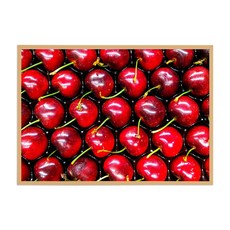 WEMODERN 櫻桃圖案壁掛畫, 鋁櫟木