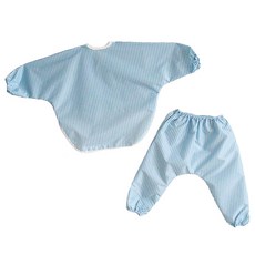 Soabe Gallag 上下分離式 幼兒美術畫袍 一般款, 天藍色