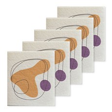 양손컴퍼니 다회용 종이행주 기하학, 1개