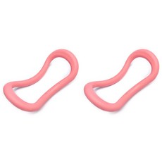 Line Ring Pilates 小腿瑜伽環柔軟 2p, 粉紅色
