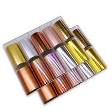 Zoom Commerce 美甲魔術貼片套組, Gold Silver, 1組