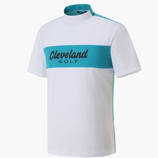 Cleveland GOLF 男士高爾夫拼色小高領短袖 T恤 CGKMTS1021