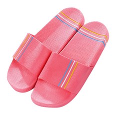 Karis 三線條紋浴室拖鞋 粉紅色, 1個