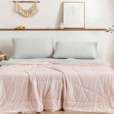 狗世界粉彩雙面冷卻冷卻被子, 冰粉色