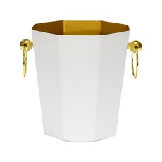 Aroi 葡萄酒香檳金色八角冰桶 白色, 1個