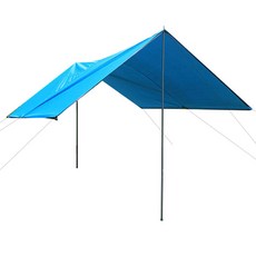 피티즘 캠핑 헥사 타프 육각 세트 300 x 300 x 200 cm, 스카이블루, 1개