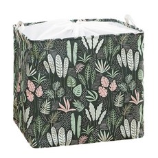 접이식 사각 옷 빨래 바구니, 그린, 1개