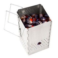 피티즘 아웃도어 스테인레스 캠핑 접이식 불멍 화로대, 1개