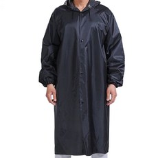 Pitism戶外雨披外套, 黑色的