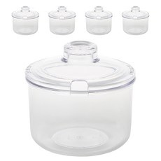 SKCAMEL PC透明調味料罐 中, 5入, 2.2L