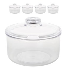 SKCAMEL PC透明調味料容器架, 5入, 3.43L