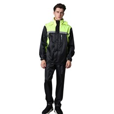 螢光運動雨衣上下套裝