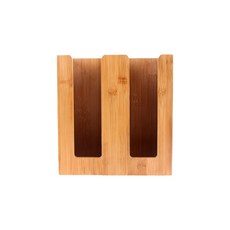雙排杯子竹製分配器, 木頭, 1個
