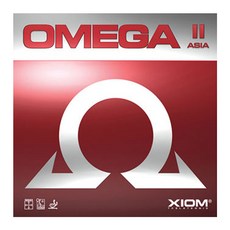 XIOM Omega2 Asia桌球拍膠皮Max+雙層膠皮保護貼組, 黑色（橡膠）