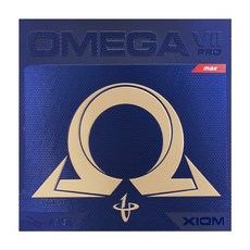 XIOM Omega 7 Pro桌球拍膠皮Max+雙層膠皮保護貼組, 黑色（橡膠）