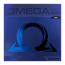 XIOM Omega 7 EURO桌球拍膠皮Max+雙層膠皮保護貼組, 紅色（橡膠）