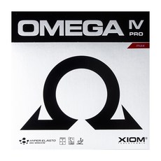 XIOM Omega 4 Pro桌球拍膠皮2.0+雙層膠皮保護貼組, 紅色（橡膠）
