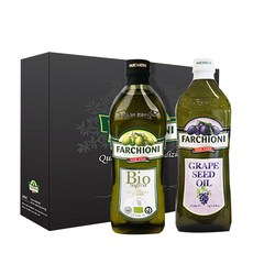 FARCHIONI 法奇歐尼 特級初榨橄欖油1L+葡萄籽油1L套組, 1套