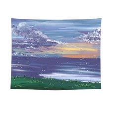 Trendy Cube 風景布藝掛布, 陰天大海
