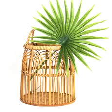 藤編籃 小, 1個, 天然
