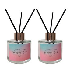 MerciGY 高級室內擴香瓶, 100ml, 2個, 清新棉