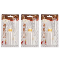 DIIL 寵物攜帶式奶瓶3件組 小型, 隨機出貨, 1套