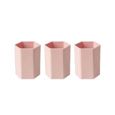코이프 파스텔 펜꽂이 1칸 3p, 핑크, 3개