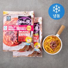 청정원 야식이야 베이컨 앤 로제떡볶이 2개입 (냉동), 970g, 1개