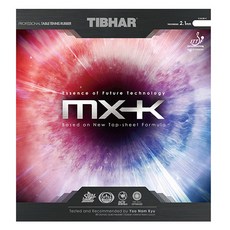 TIBHAR Evolution MX-K 47.5度乒乓球膠, 紅色的