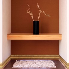 현대시트 접착식 리폼 몰딩 띠벽지 시트 10p, HT-20922 프리미엄 골드브라운