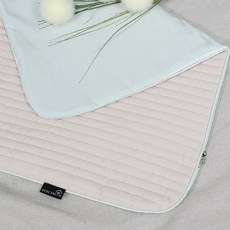 베베스미스 커버 교체형 모달 아기패드 커버 + 속통, 베이지 + 민트, 1개