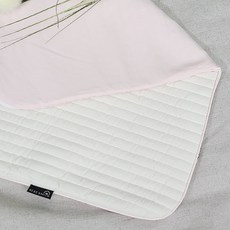 베베스미스 커버 교체형 모달 아기패드 커버 + 속통, 아이보리 + 핑크, 1개