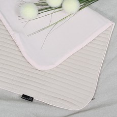 베베스미스 커버 교체형 모달 아기패드 커버 + 속통, 베이지 + 핑크, 1개