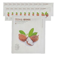NATURE REPUBLIC Real Nature乳木果油保濕滋養水凝膠面膜, 1件, 20個