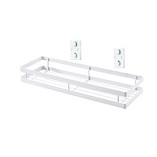 Jinho多功能鐵製壁掛式置物架, 白色, 1個