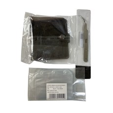 Inmy Poca Shiny Mini 3 孔活頁夾 + 鑲嵌 + 鑷子套組, 黑環, 1套